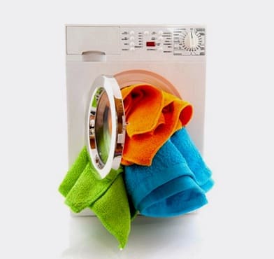 Preobremenitev pralnega stroja s perilom