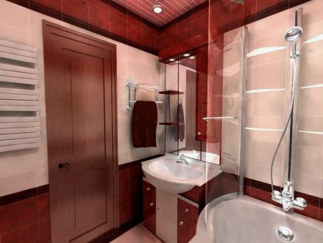 Zasnova kopalnice 4 m2