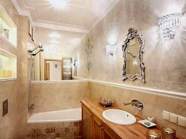 Dekorativni omet za kopalnico v slogu "Benetke"
