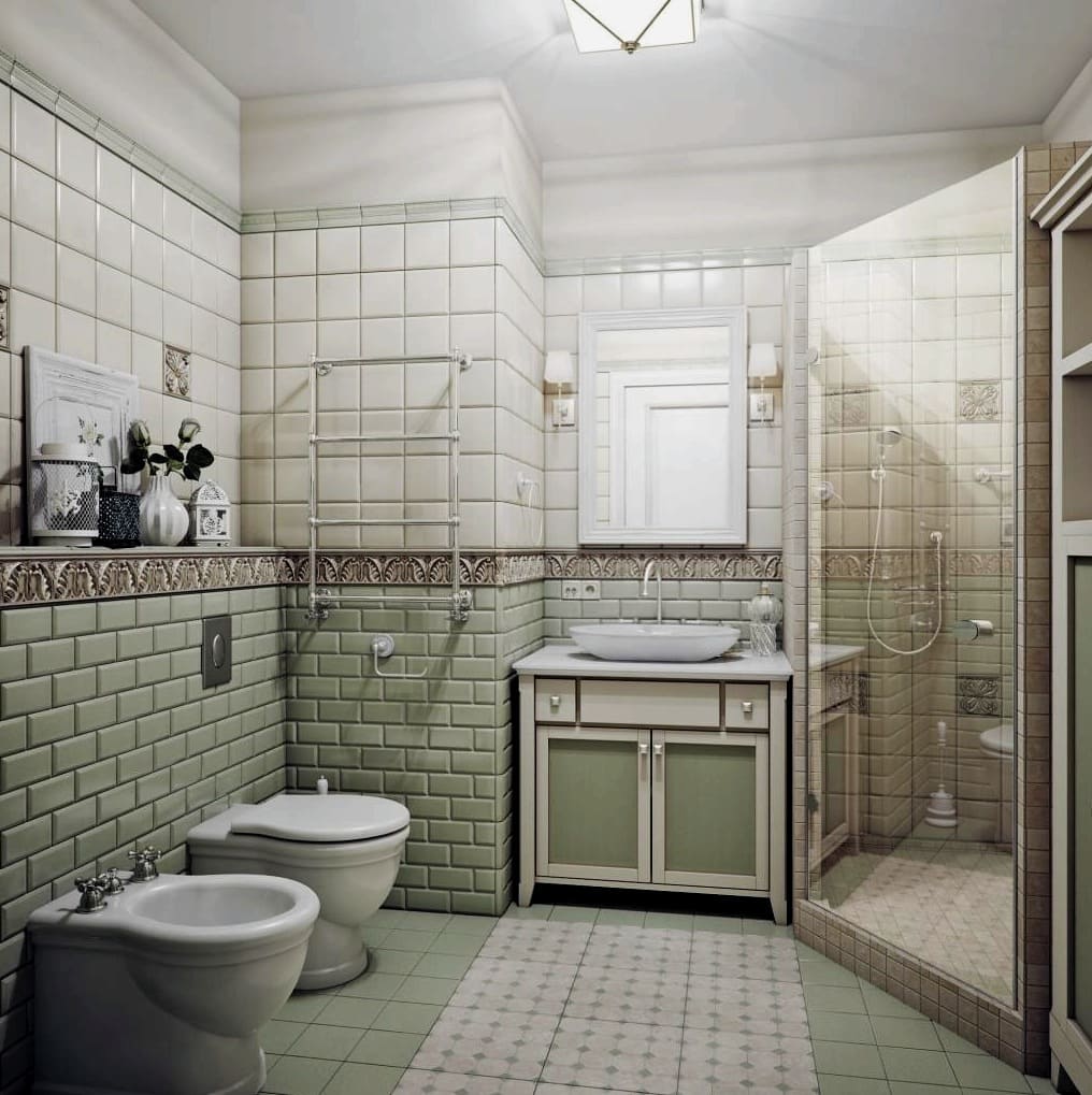 Dizajn kopalnice v slogu Provence
