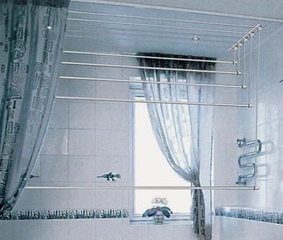 Možnost stropnega sušilnika kopalnice
