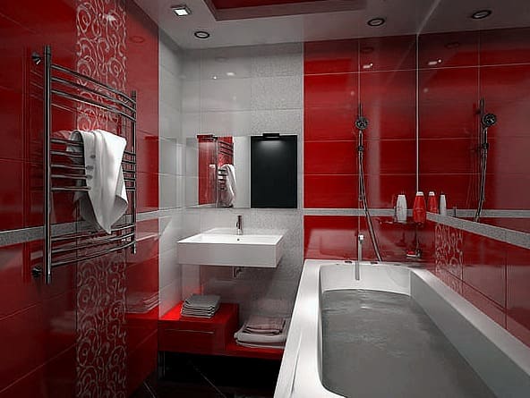 Rdeča kopalnica 4 m2